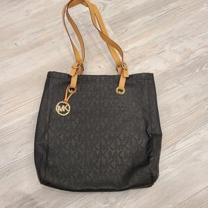 MK Tote Bag Black Brown